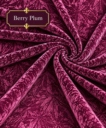 Crushed Velvet Fabric – 4 Yard Uncut Dress Material | 40+ Colours