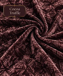 Crushed Velvet Fabric – 4 Yard Uncut Dress Material | 40+ Colours