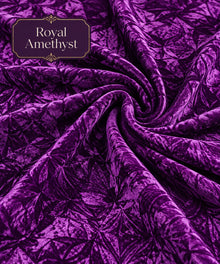 Crushed Velvet Fabric – 4 Yard Uncut Dress Material | 40+ Colours
