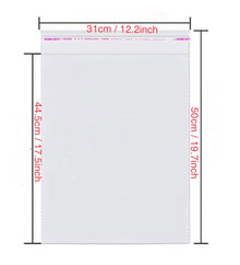 Suit packing bags (clear cellophane)